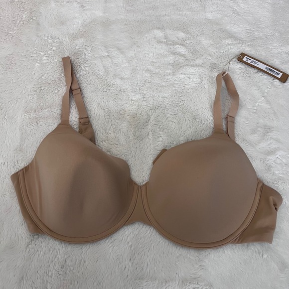 Skims Women's Fits Everybody T-Shirt Bra Clay Tan Underwire Molded Cup 40C NWT - Picture 4 of 9